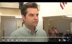 Rep. Gaetz 'be offended'