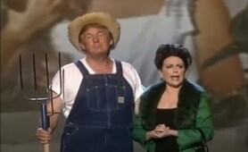 Donald Trump and Megan Mullally singing the 