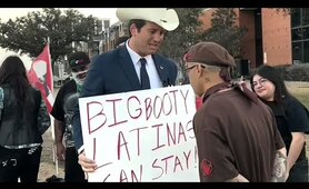 "Don't Deport BIG BOOTY LATINAS!" Alex Stein Crashes ICE Protest